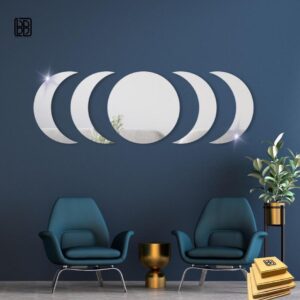 Moon Acrylic Wall Art Material: Laminated Sheet Size: 16x12 Inches Number Of Pieces: 1 Pc Color: Silver Package Includes: 1 x Islamic Wall Art Frame