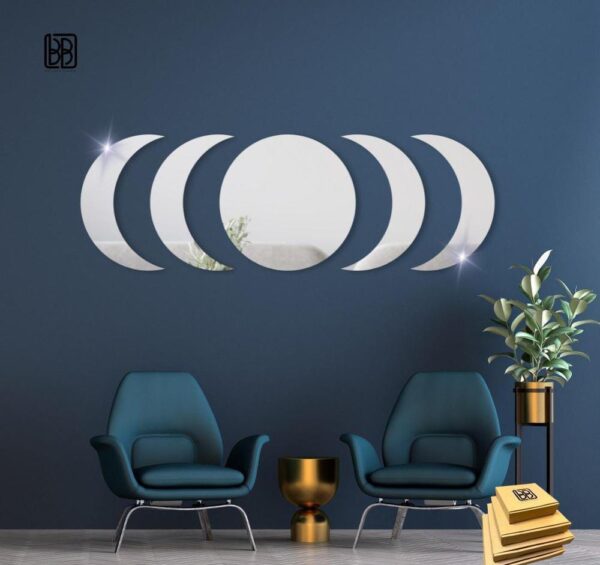 Moon Acrylic Wall Art Material: Laminated Sheet Size: 16x12 Inches Number Of Pieces: 1 Pc Color: Silver Package Includes: 1 x Islamic Wall Art Frame