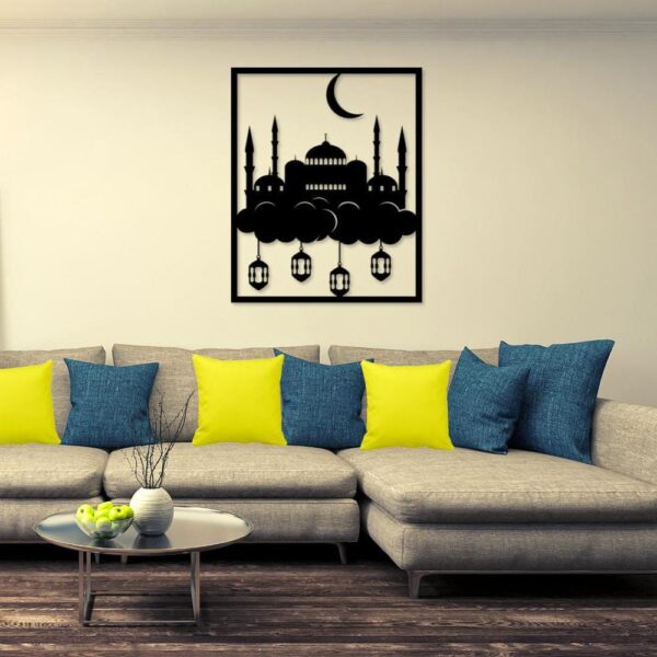 MOSQUE, Wall Art Decor Material: Laminated Sheet Thickness: 3mm Size: 14x24 Number Of Pieces: 1 Pc Package Includes: 1 x MOSQUE, Wall Art Decor Zefrai