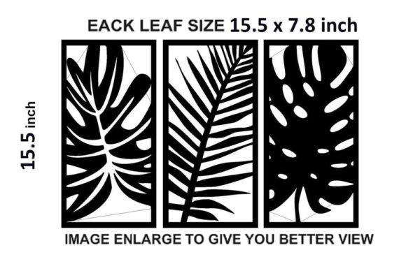 Art Sculpture Decorative Banana Leaf Wall Sticker Material: Decal Sticker Simply Peel & Stick, No Color Fade Issue, High-Quality Vinyl Sticker Product Dimensions: 13.7 x 7 Inches Number Of Pieces: 1 Pc Package Includes: 1 x Wall Sticker Zefrai