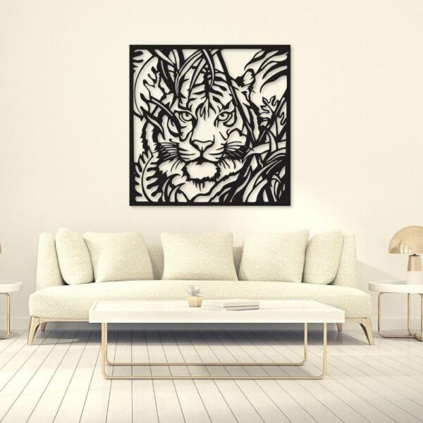 MDF Tiger Design Wall Art Upgrade Your House With This Beautiful Wall Decoration Product Details:Material: MDF Product Type: Wall Art Size: 16 x 16 Inches Product Details: Sharp, and Vibrant. Ready to Hang Thickness: 3mm Package Includes: 1 x Wall Hanging Zefrai Home Decor Decoration Items Wall Art