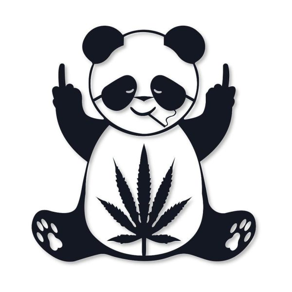 Weed Panda Wall Art Decor Material: Laminated Sheet Size: 12x12 Thickness: 3mm Number Of Pieces: 1 Pc Package Includes: 1 x Wall Art Zefrai ZEFRAI Wall Art Home Decor Calligraphy Frames Decoration items Decoration Decoration Brand Decoration piece Stylish Wall Art