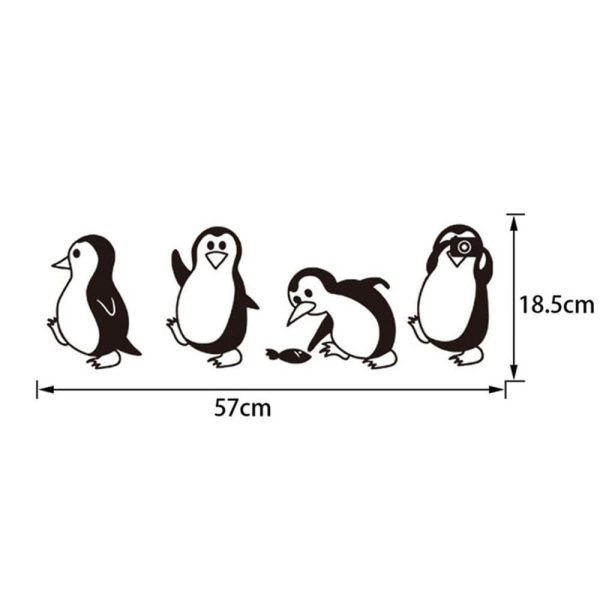 Cute Penguin Cartoon Wall Stickers Material: Vinyl Film Simply Peel & Stick, No Color Fade Issue Product Dimensions: 22 Inch x 7 Inch Number Of Pieces: 1 Pc Package Includes: 1 x Wall Sticker Zefrai ZEFRAI Wall Art Home Decor Calligraphy Frames Decoration items Decoration Decoration Brand Decoration piece Stylish Wall Art