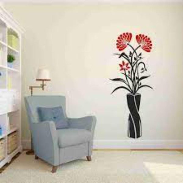 Material: Decal Number Of Pieces: 1Pcs Product Dimensions: 30 Inches Color: Black And Red Package Includes: 1x Wall Sticker Zefrai ZEFRAI Wall Art Home Decor Calligraphy Frames Decoration items Decoration Decoration Brand Decoration piece Stylish Wall Art