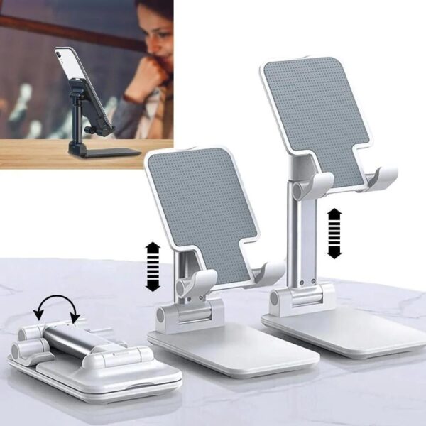 Premium & Adjustable  White Mobile Phone Holder - Image 4