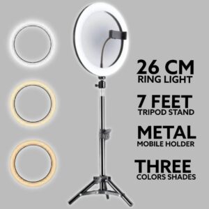 26cm Ring Light With Tripod Stand