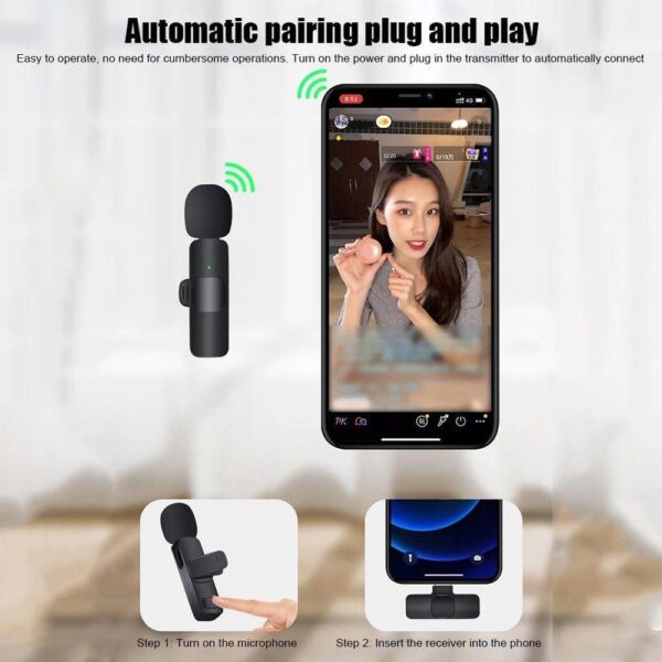 K9 Wireless Vlogging Rechargeable Microphone - Image 6