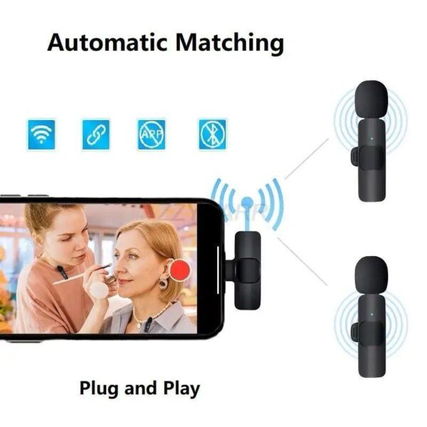 K9 Wireless Vlogging Rechargeable Microphone - Image 3