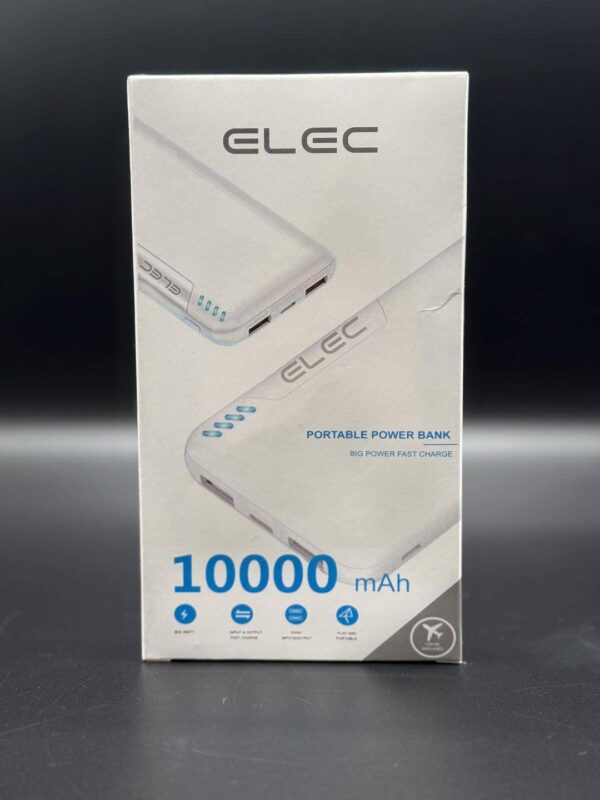 Portable Power Bank - Compact 10000mAh Fast Charging Multi-Device Charger - 3 Ports
